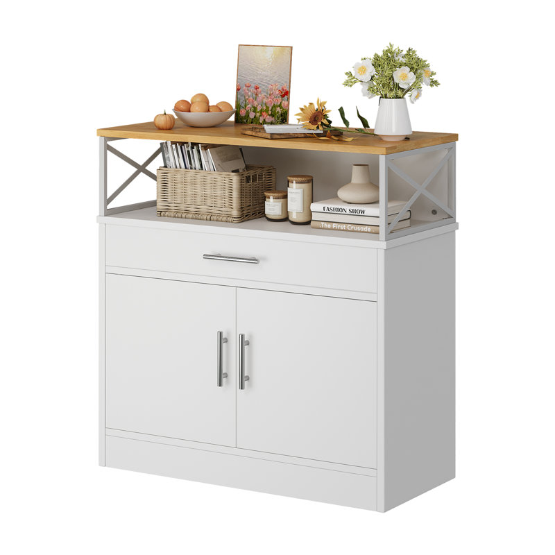 Abriah 31.4" Sideboard, White