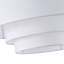 Luminaire suspendu moderne surdimensionné à 1 lumière avec abat-jour en tissu 21,65 pouces pour la salle à manger et la chambre à coucher