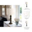Lampe en marbre empilable 27 po x 14 po avec 2 poignées Mercer41-725773835
