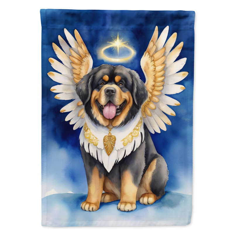 Dogue du Tibet, mon ange, drapeau du jardin