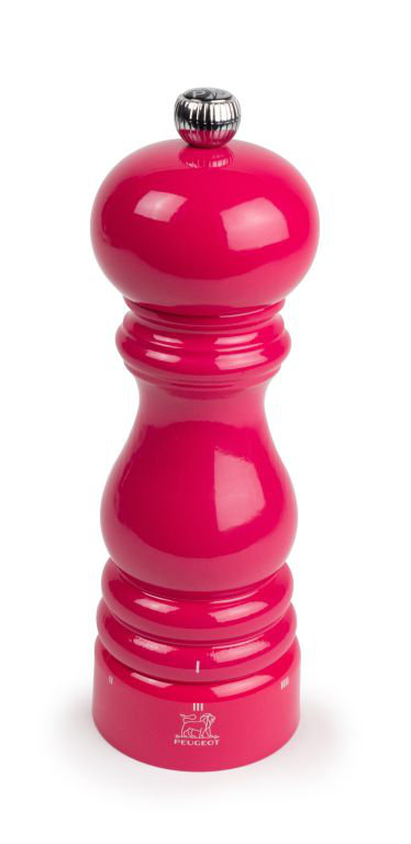 Peugeot Saveurs, Parisrama - Pepper Mill, 18cm H x 5.9cm W x 5.9cm D, Candy Rose