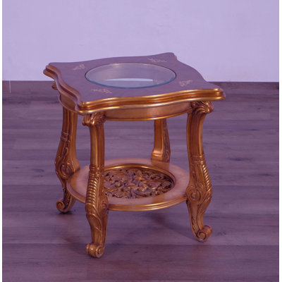 Modigliani Glass Top End Table