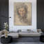 «Head of a Satyr» par Circle Of Antoine Watteau - Art mural sur toile tendue avec châssis-1589122930