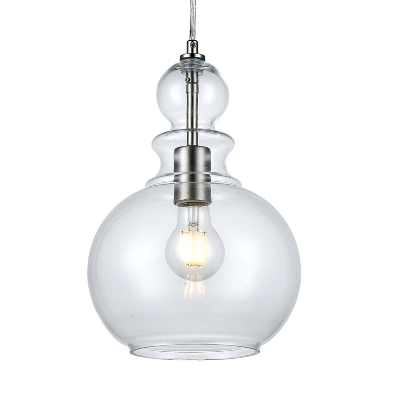 Cadge 1 - Light Single Pendant, Brush Nickel