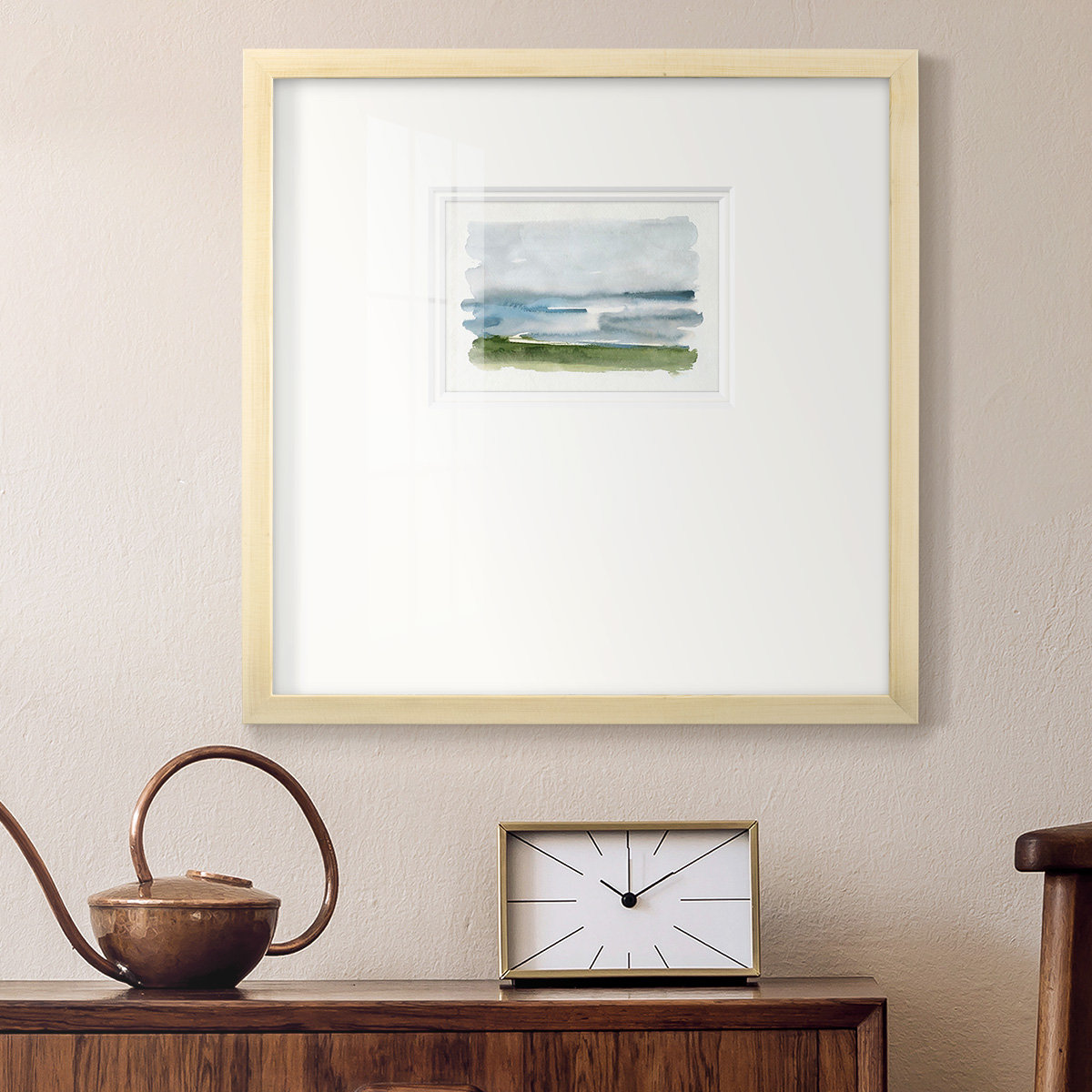 Coastline Splash II, 21" H x 21" W x 1.25" D, Natural