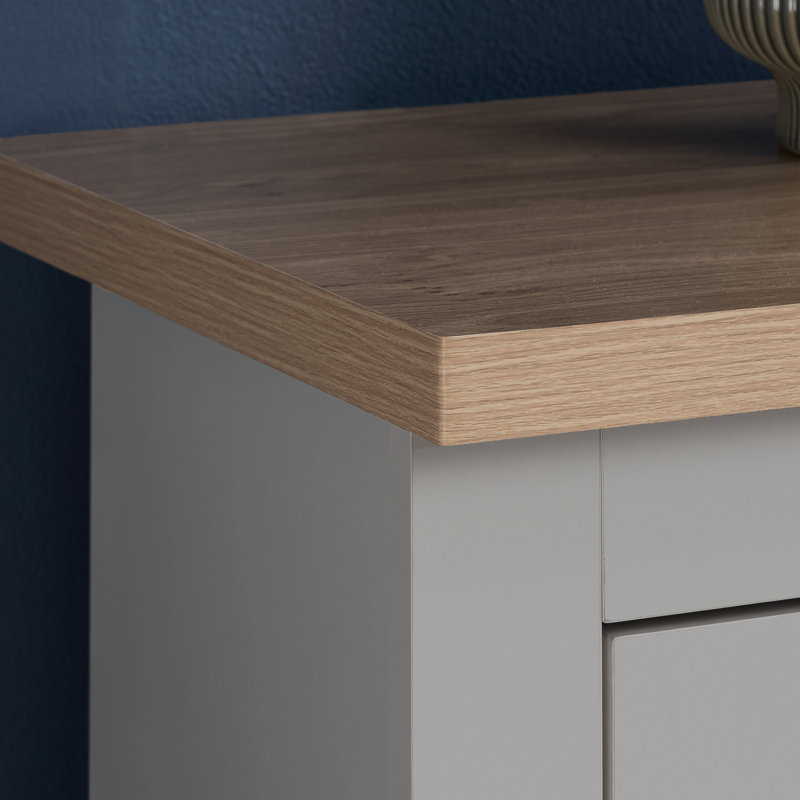 Napanoch 4 Drawer Chest, Grey/Oak