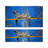 Floral Blue and Cream Non Woven Soft Type Printed Rug Ideal for Enhancing Any Living Space-128731726