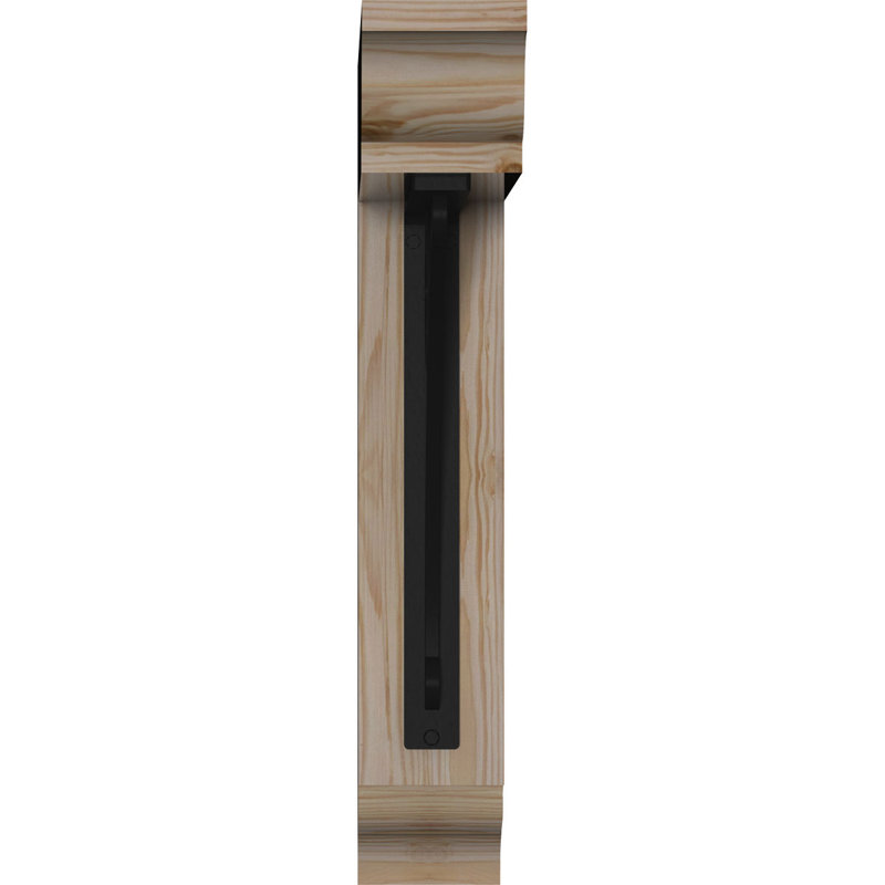Crochet de fer traditionnel 4 po Crawley, H 23 po x P 20 po, Sapin de Douglas l 3 1/2 po x T 4 po (lisse)