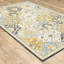 Tapis rouge / vert / bleu en laine crocheté à la main Schuck-354853665