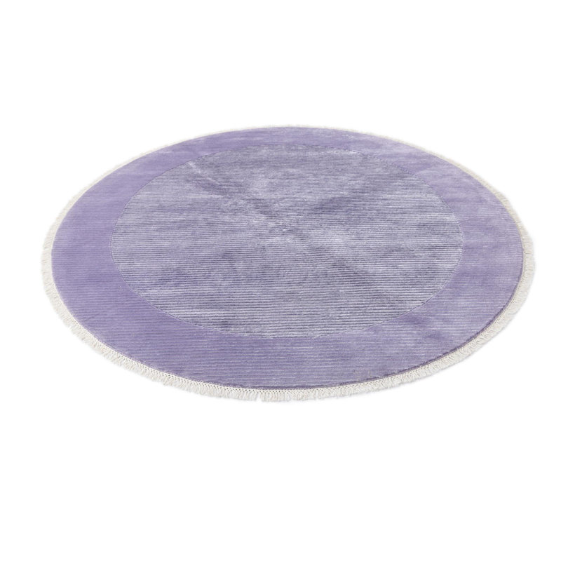 Tapis rond rond violet