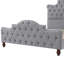 Base de lit tapissier à oreilles Château Luxe-453597763