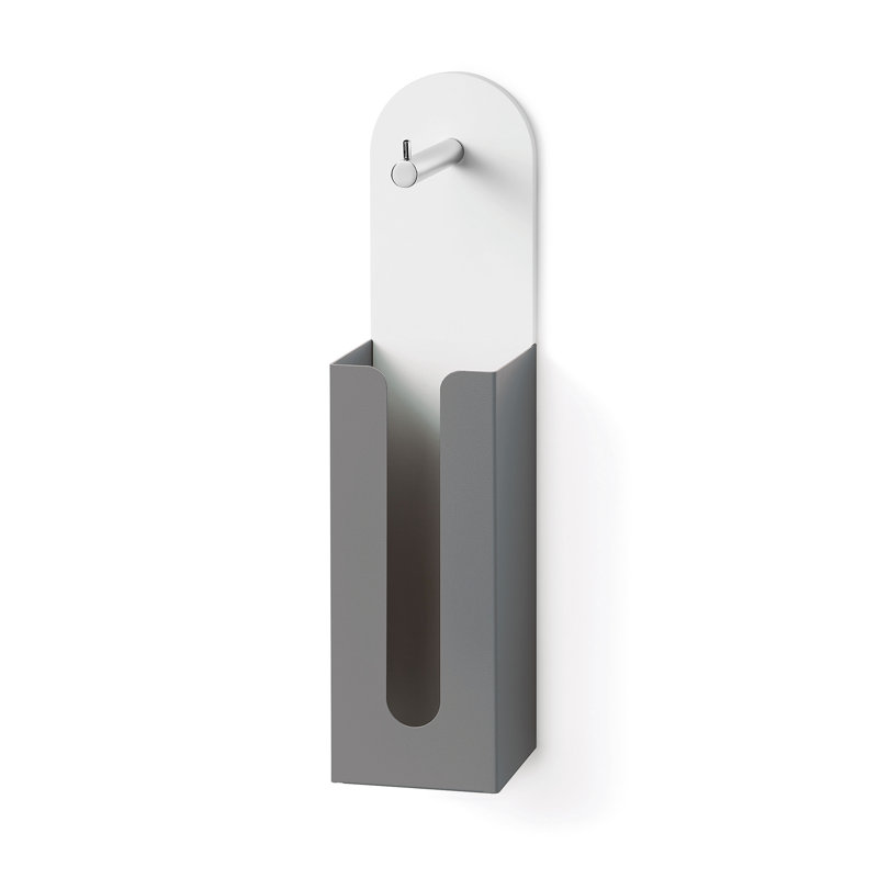 Inmucia Wall Mount Toilet Paper Holder, Dark Gray