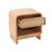 Maharis Japandi Minimalist Curved Wood Nightstand with Open Shelf Storage & Smooth Glide Drawer for Small Spaces-1529083384