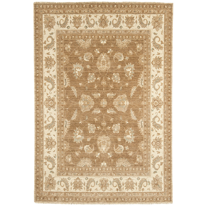Ferrero Ziegler Wool Brown Rug, Rectangle 130 x 190cm