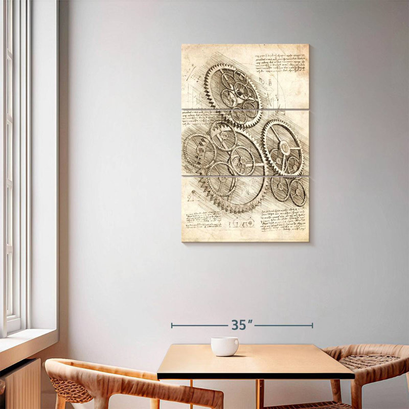 Laelle Cogs And Gears, 57" H x 36" W