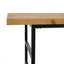 Console 48 po à 2 niveaux en bois et fer, industriel pour vestibule - noir