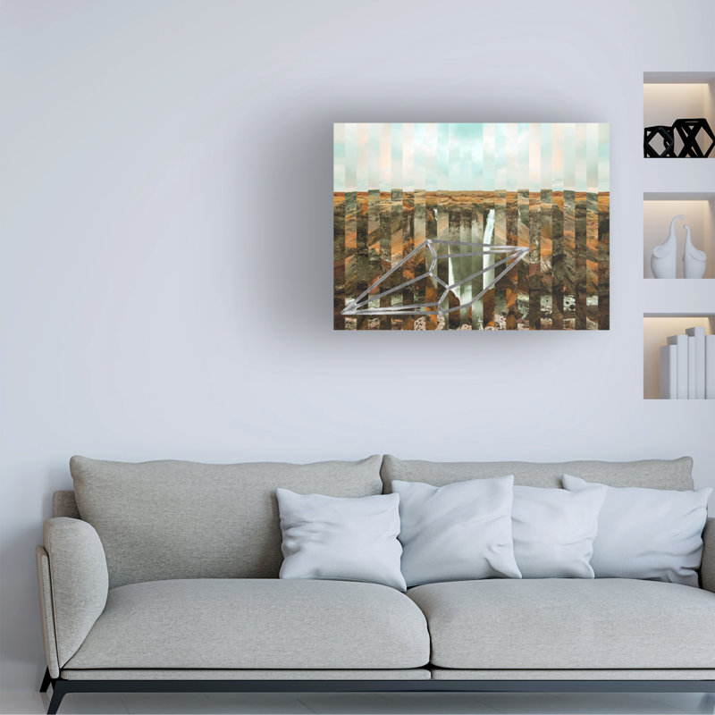 Bolognaise "Sur l'envers II" sur toile, H 14 po x l 19 po