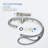 Circular Single Handle High-Arc Pull Down Sprayer Bathroom Vanity Sink Faucet-123849360