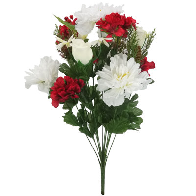 Arrangements floraux artificiels mélangés