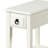 White 1-Drawer Accent Table With Shelf