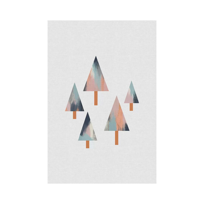 Pastel Trees by Orara Studio - Wrapped Canvas Print, 66.04cm H x 45.72cm W x 1.91cm D