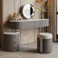 Coiffeuse avec miroir lumineux, 5 tiroirs, 1 chaise