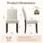  Upholstered Parsons Dining Chairs, Linen Side Chair-1573700344