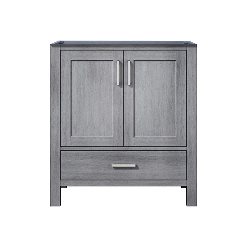 Jacques 30" Distressed Grey Solid Birch Bathroom Vanity