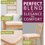 47cm H Fabric Upholstered Ladder Back Side Chair-1351900296