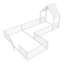 Lit simple au sol, lit simple double avec porte et garde-corps pleine longueur, conception multifonctionnelle-336942360-336942358