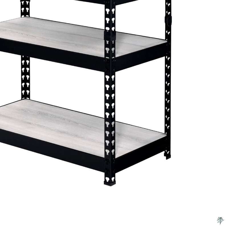 4 Tier Rectangular Bookcase With Adjustable Shelves