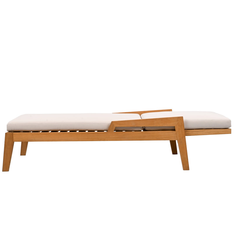 Caledonia Brazilian Teak Chaise Lounge