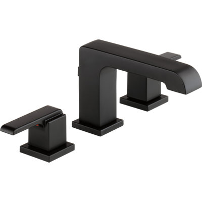 Ara Widespread Bathroom Faucet 3 Hole, 2-handle Bathroom Sink Faucet with Drain Assembly