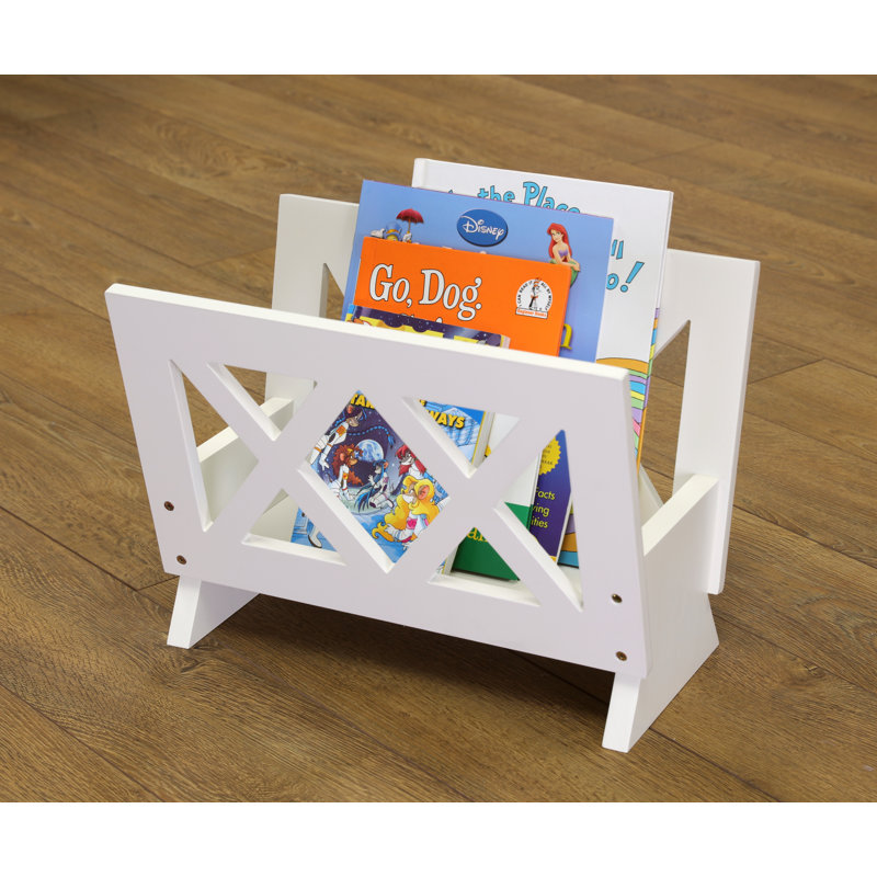 Porte-magazine contemporain, blanc