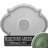 Endurathane Waltz Ceiling Medallion, 24"W x 20 1/2"H x 1 1/8"P (Fits Canopies up to 5 1/4"), Hand-Painted Athenian Green Finish-28584352