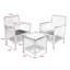 Najee 2 - Person Patio Dining Set with Rectangular Table , Cushions Included-2045873935