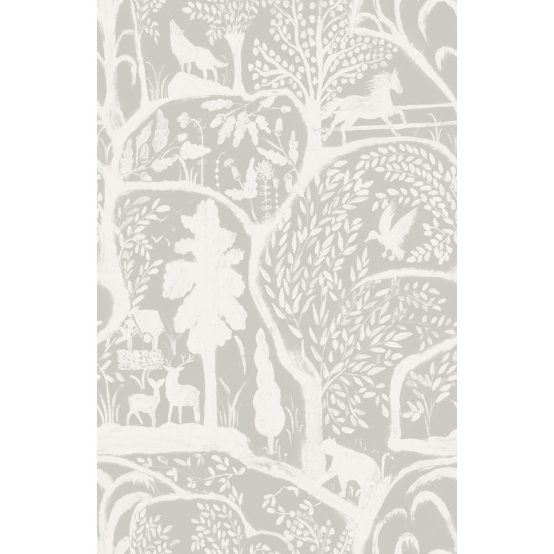 MINNIE KEMP X MINDTHEGAP Wallpaper Roll, Gray/Taupe