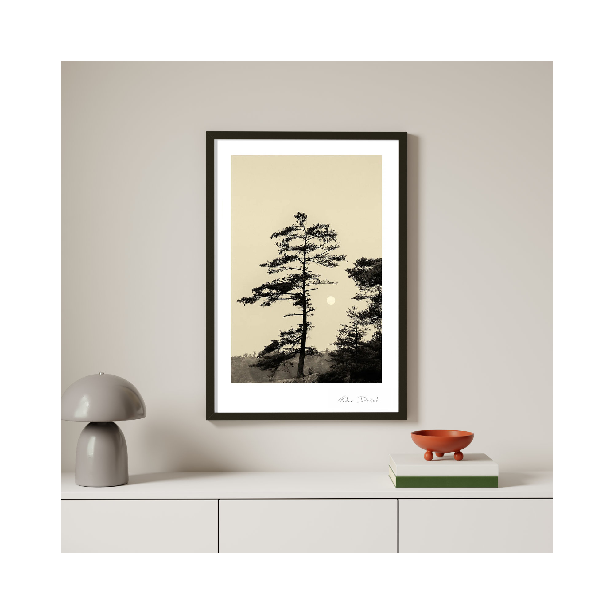 Serenity by Peter Dušek, Black, 38" H x 26.5" W x 1.25" D