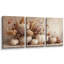Nature morte florale aux tons neutres de citrouille, tableau pour salle à manger, impression giclée sur toile encadrée en 2 pièces - 61 x 91 cm (24 x 36 pouces)-133404757-133404758
