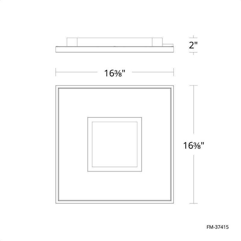 Pinpoint LED Flush Mount, 3000 K