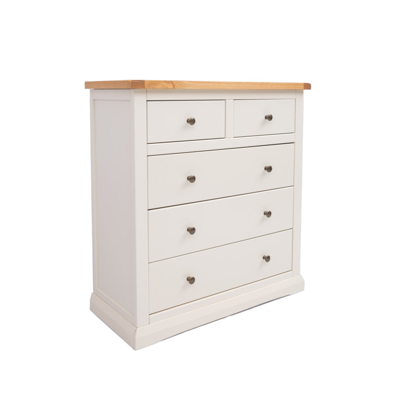 Nault 90cm W 5 - Drawer Chest of Drawers