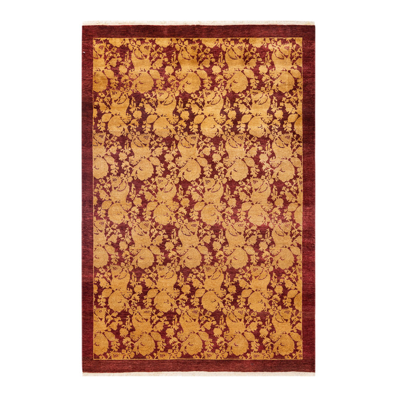 Classic One-of-a-Kind 4' 2" X 6' 0" Hand Knotted Area Rug
