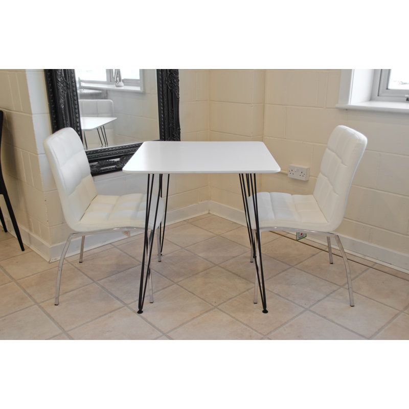 Maguire 2 - Person Dining Set, Grey, White