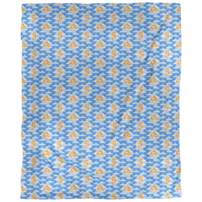 Tissu de poisson et d’ondulations koi