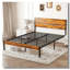 Base de lit plateforme en métal - Sommier avec tête et pied de lit-194712410