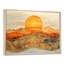 Lever de soleil sur un horizon de montagne en marbre - forêt, art mural-288440503-530531273-288440498