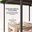2.55m x 3m x 2.95m Metal Pergola