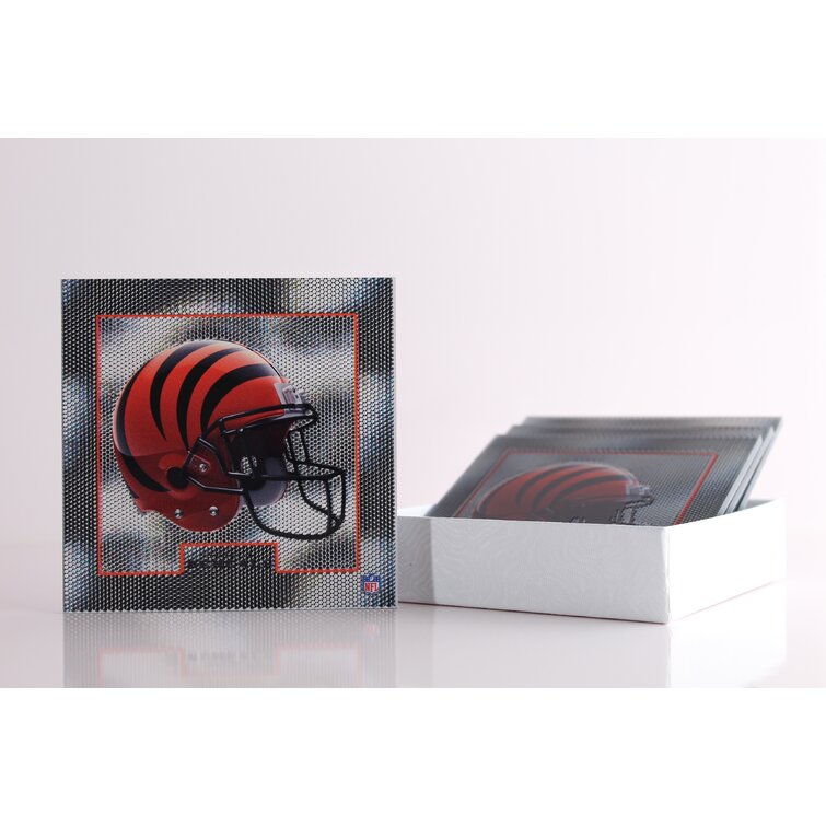 Tridelix Cincinnati Bengals Helmet Holographic Effect Coaster