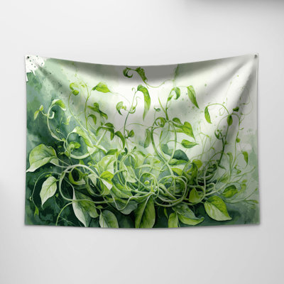 Tapisserie murale «Légumes pois»