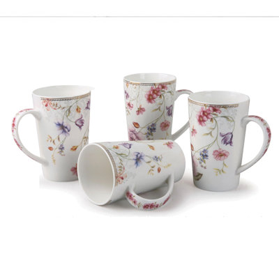 Handmade Porcelain China Porcelain Coffee Mug Teacup and Saucer